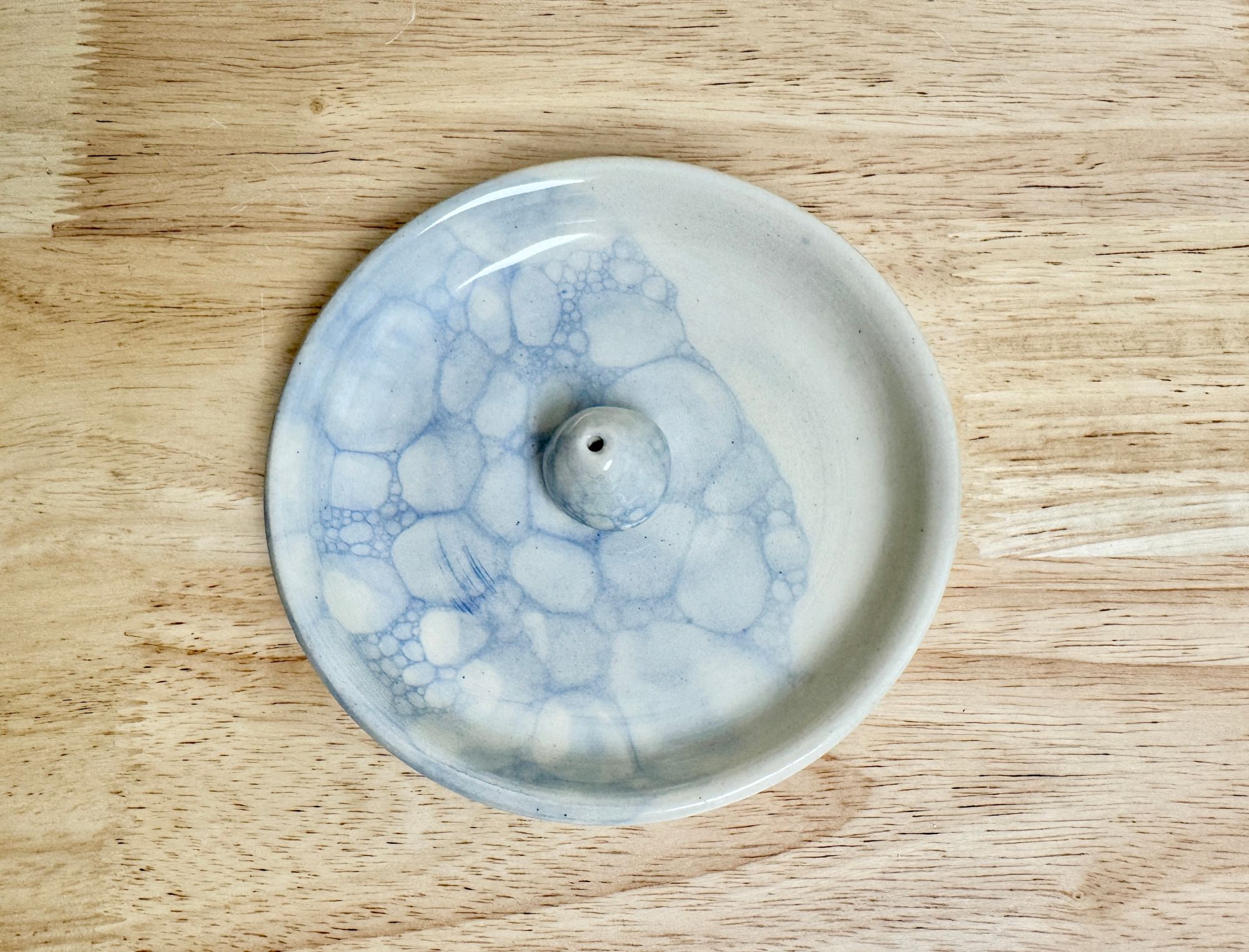 bubble glaze incense plate
